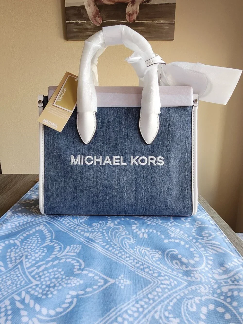 Michael Kors small denim bag